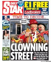 Daily Star () Newspaper Front Page for 12 December 2019