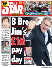 Daily Star () Newspaper Front Page for 12 February 2014