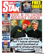 Daily Star () Newspaper Front Page for 12 February 2021