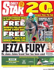 Daily Star () Newspaper Front Page for 12 March 2018