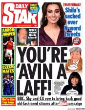 Daily Star () Newspaper Front Page for 12 April 2019