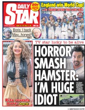 Daily Star () Newspaper Front Page for 12 June 2017