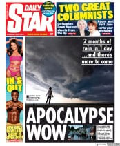 Daily Star () Newspaper Front Page for 12 June 2019