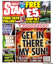 Daily Star () Newspaper Front Page for 12 June 2021