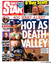 Daily Star () Newspaper Front Page for 12 July 2022