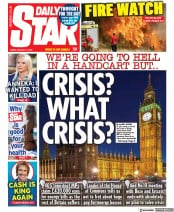 Daily Star () Newspaper Front Page for 12 August 2022