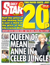 Daily Star () Newspaper Front Page for 13 October 2015