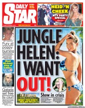 Daily Star () Newspaper Front Page for 13 November 2012