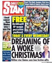 Daily Star () Newspaper Front Page for 13 November 2019