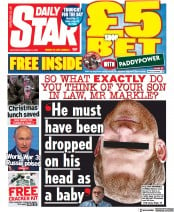 Daily Star () Newspaper Front Page for 13 November 2021