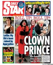 Daily Star () Newspaper Front Page for 13 December 2019