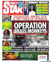 Daily Star () Newspaper Front Page for 13 December 2022