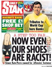 Daily Star () Newspaper Front Page for 13 February 2019
