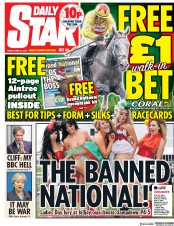 Daily Star () Newspaper Front Page for 13 April 2018