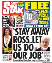 Daily Star () Newspaper Front Page for 13 April 2020