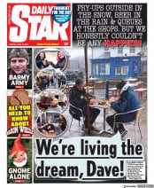 Daily Star () Newspaper Front Page for 13 April 2021