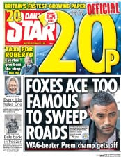 Daily Star () Newspaper Front Page for 13 May 2016