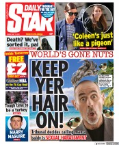 Daily Star () Newspaper Front Page for 13 May 2022
