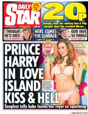 Daily Star () Newspaper Front Page for 13 June 2017