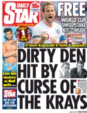Daily Star () Newspaper Front Page for 13 June 2018