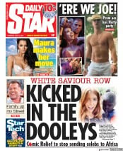 Daily Star () Newspaper Front Page for 13 June 2019