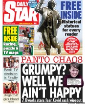 Daily Star () Newspaper Front Page for 13 June 2020