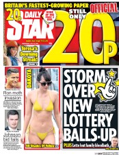 Daily Star () Newspaper Front Page for 13 July 2016