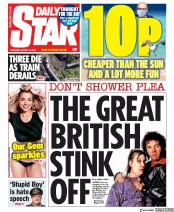 Daily Star () Newspaper Front Page for 13 August 2020