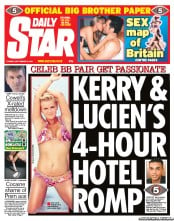 Daily Star () Newspaper Front Page for 13 September 2011