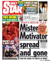 Daily Star () Newspaper Front Page for 14 October 2019