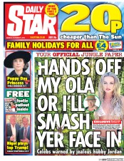 Daily Star () Newspaper Front Page for 14 November 2016