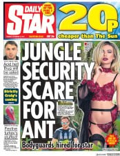 Daily Star () Newspaper Front Page for 14 November 2017