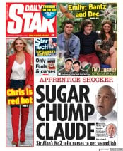 Daily Star () Newspaper Front Page for 14 November 2019