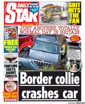 Daily Star () Newspaper Front Page for 14 December 2022