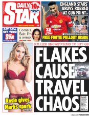 Daily Star () Newspaper Front Page for 14 January 2019