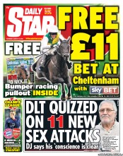 Daily Star () Newspaper Front Page for 14 March 2013