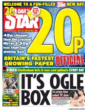 Daily Star () Newspaper Front Page for 14 March 2016