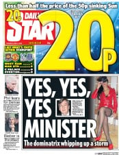 Daily Star () Newspaper Front Page for 14 April 2016