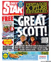 Daily Star () Newspaper Front Page for 14 April 2022