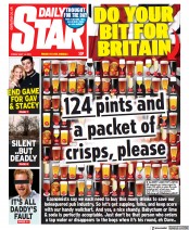 Daily Star () Newspaper Front Page for 14 May 2021