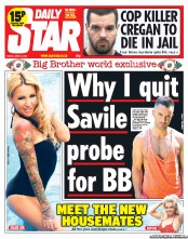 Daily Star () Newspaper Front Page for 14 June 2013