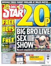 Daily Star () Newspaper Front Page for 14 June 2016