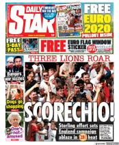 Daily Star () Newspaper Front Page for 14 June 2021
