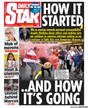 Daily Star () Newspaper Front Page for 14 July 2021
