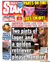 Daily Star () Newspaper Front Page for 14 July 2022