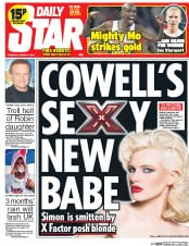 Daily Star () Newspaper Front Page for 14 August 2014