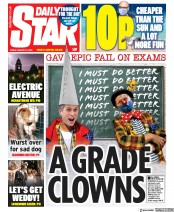 Daily Star () Newspaper Front Page for 14 August 2020