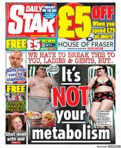 Daily Star () Newspaper Front Page for 14 August 2021