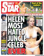 Daily Star () Newspaper Front Page for 15 November 2012
