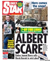 Daily Star () Newspaper Front Page for 15 November 2019